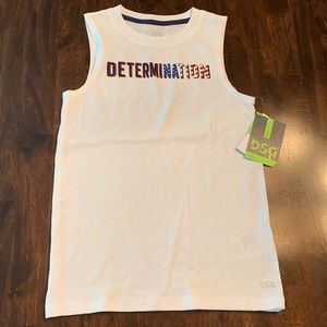 NWT Boys Dick’s Sporting Goods size 2XS (4-5) “determination” tank, new w/tags